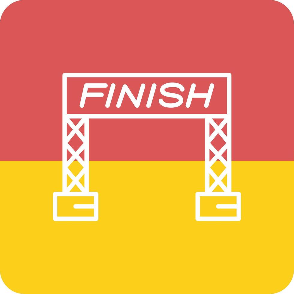 Finish Line Vector Icon