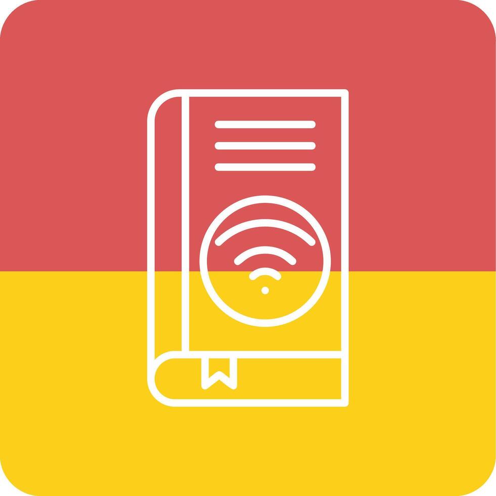 Wifi libro vector icono