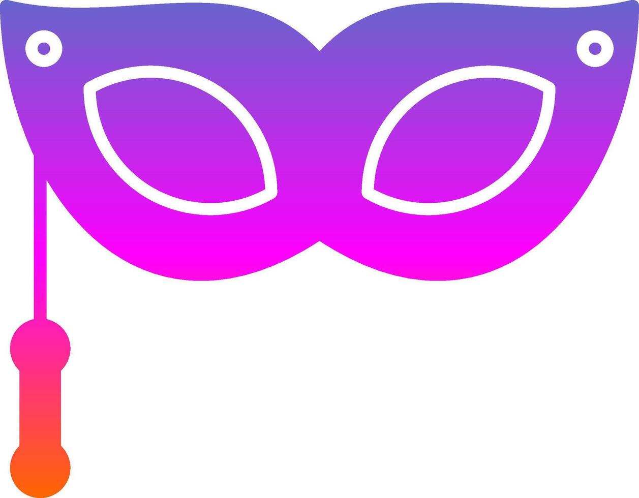 Eye Mask Glyph Gradient Icon vector