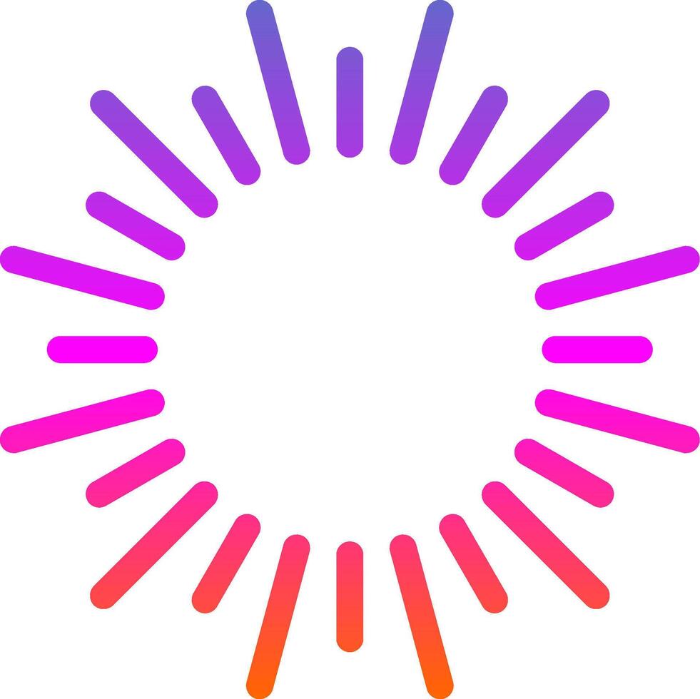 Fireworks Glyph Gradient Icon vector