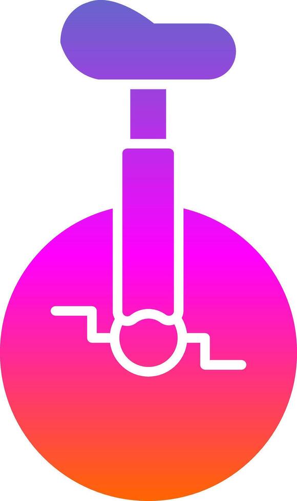 Monocycle Glyph Gradient Icon vector