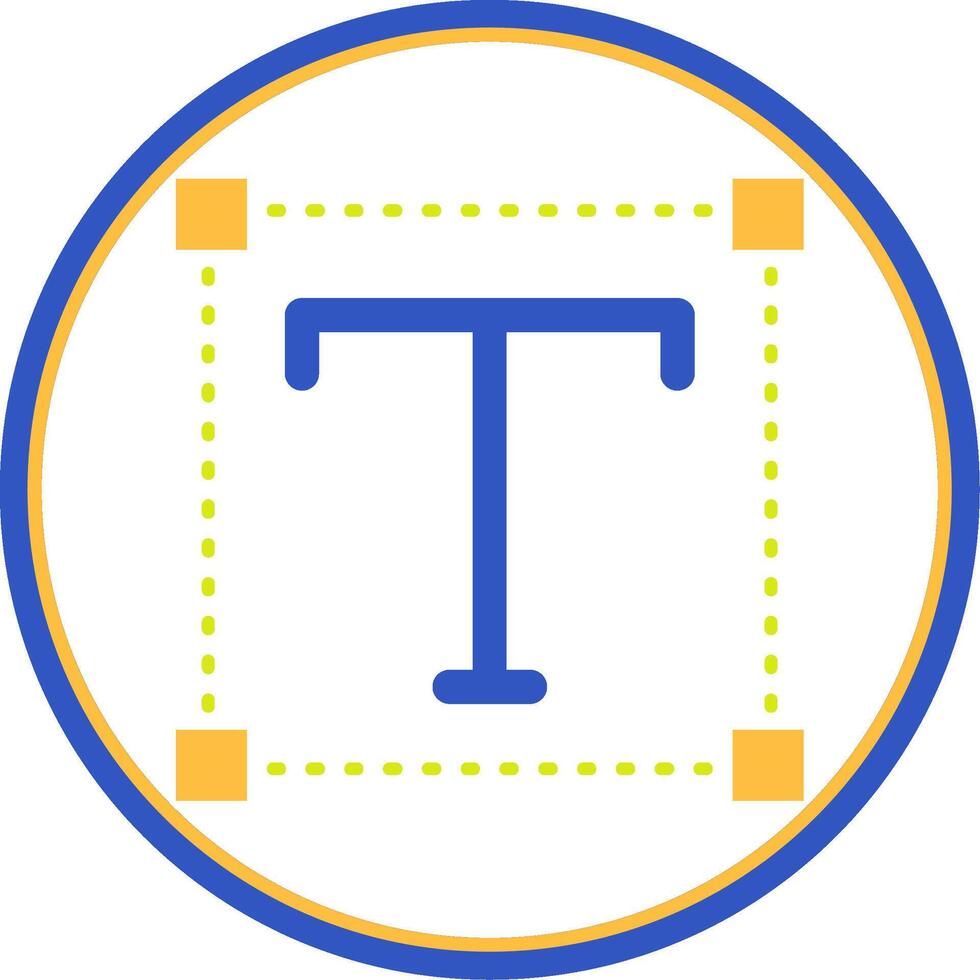 Font Flat Circle Uni Icon vector