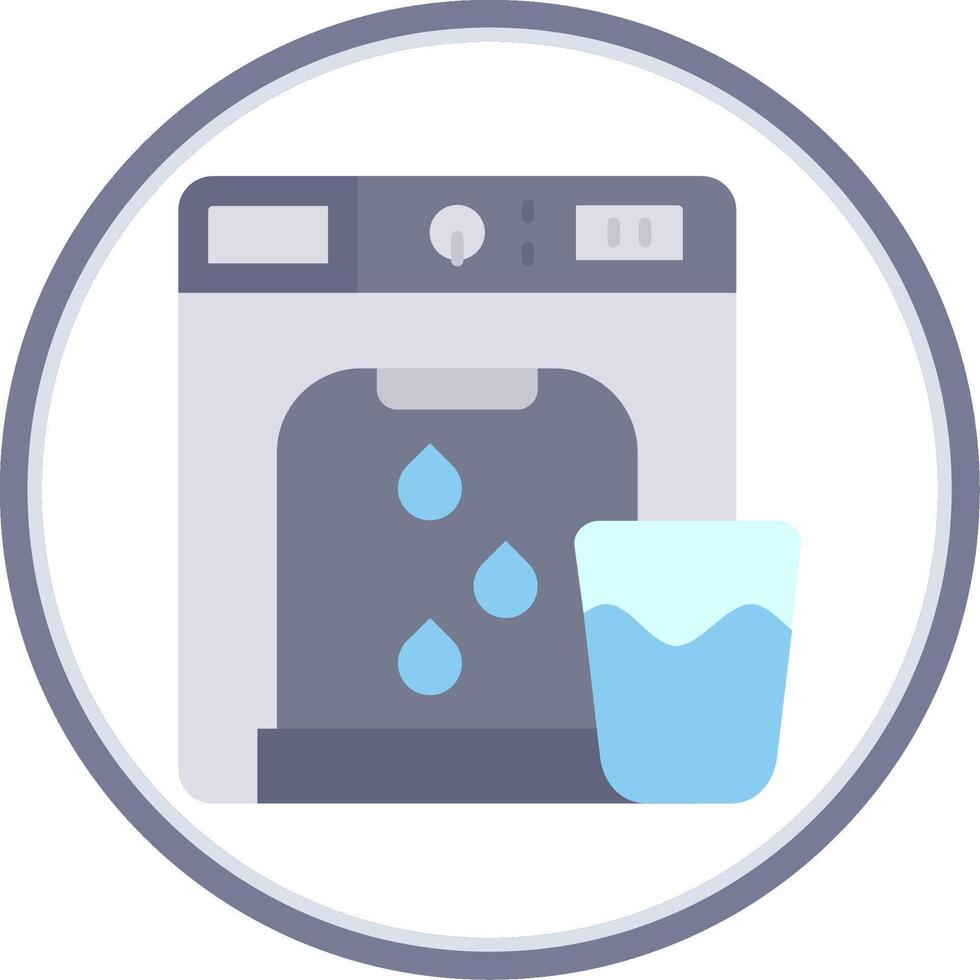 Dispenser Flat Circle Uni Icon vector