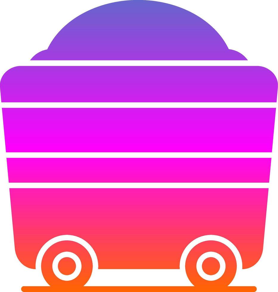 Wagon Glyph Gradient Icon vector