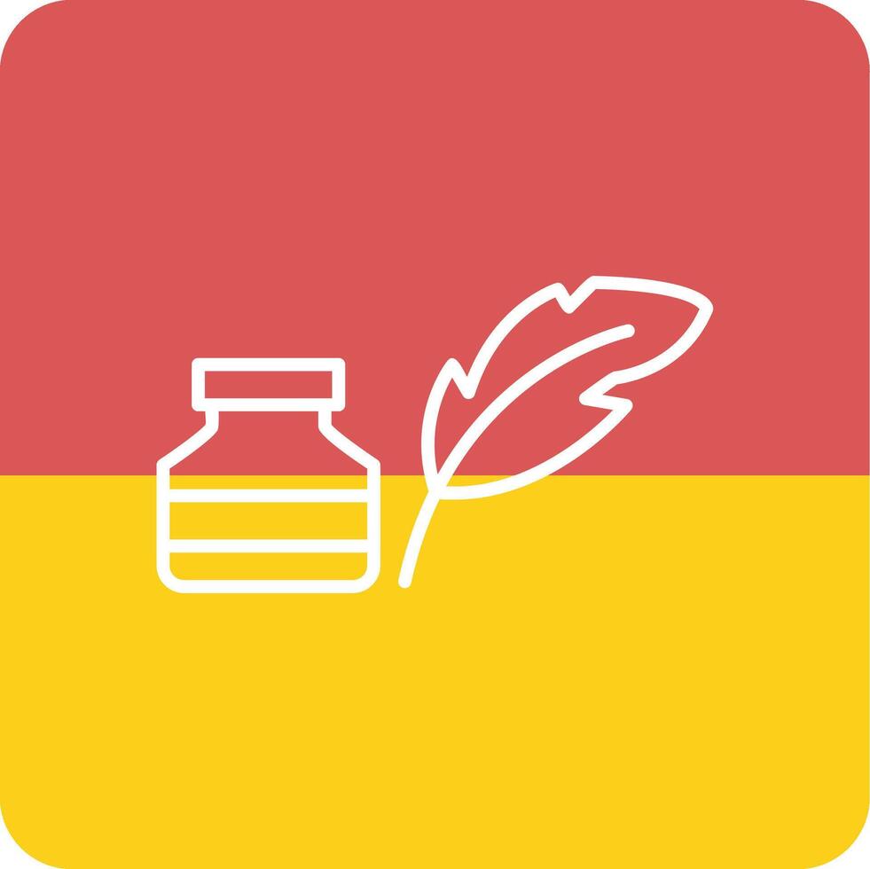 Quill And Ink Vector Icon