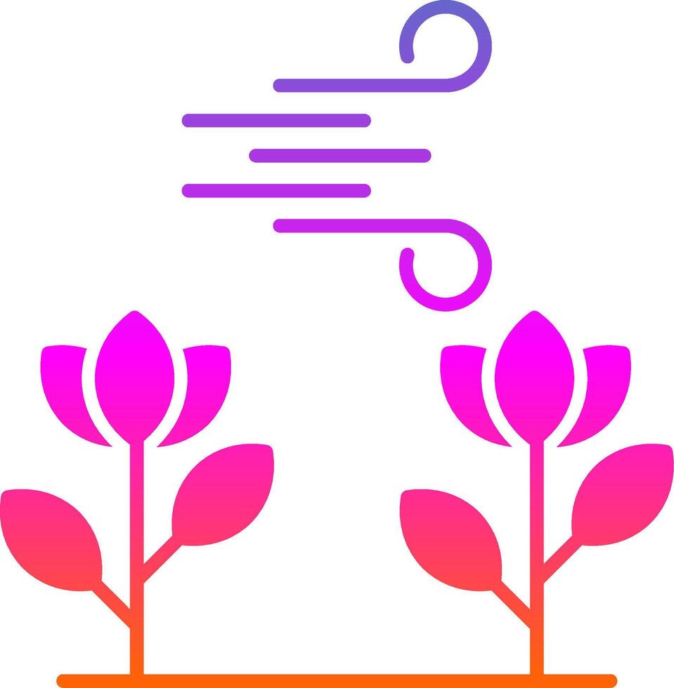Photosynthesis Glyph Gradient Icon vector