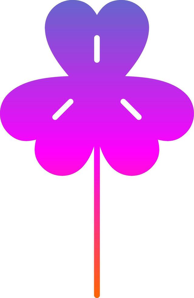 Clover Glyph Gradient Icon vector