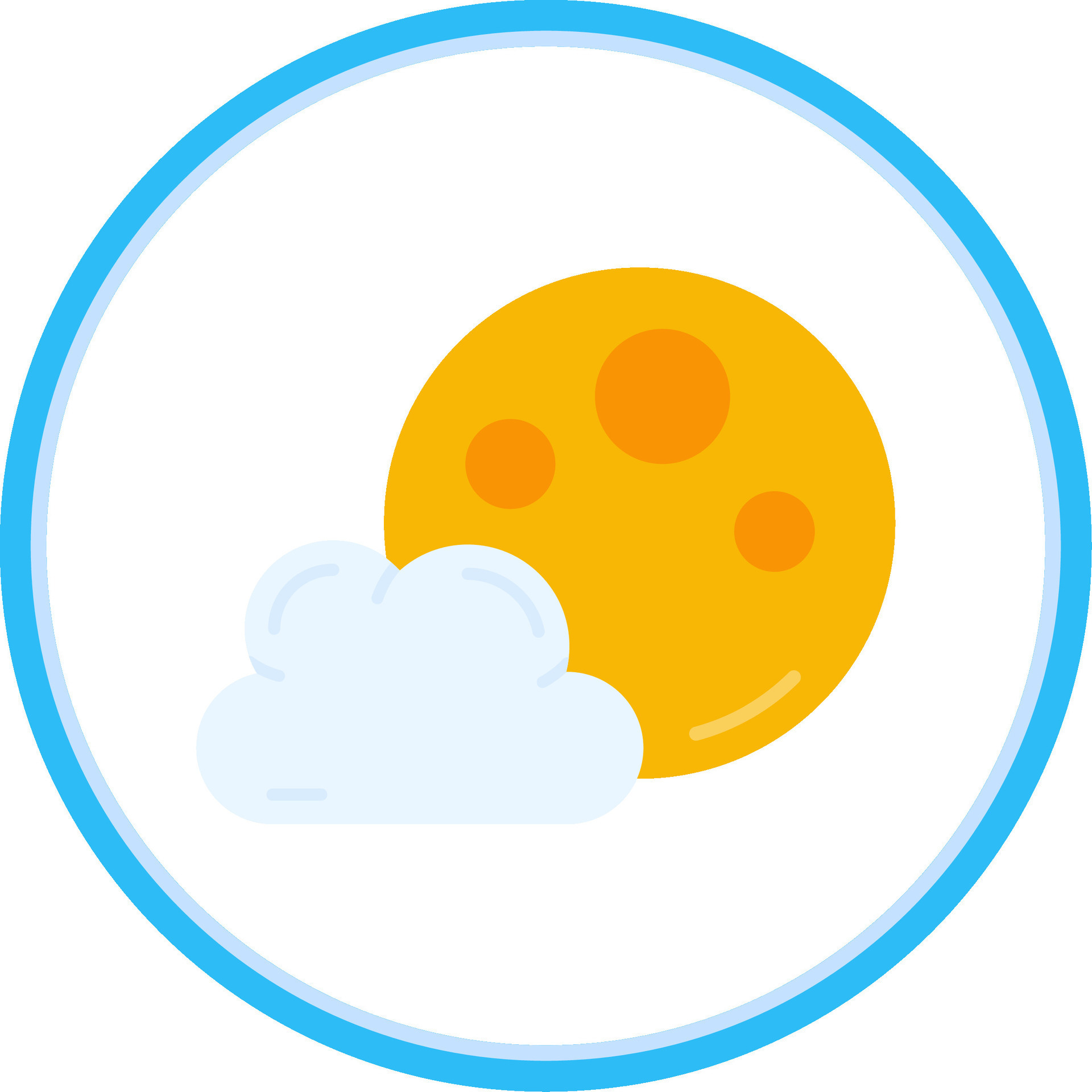 Moon Flat Circle Uni Icon 38876966 Vector Art at Vecteezy