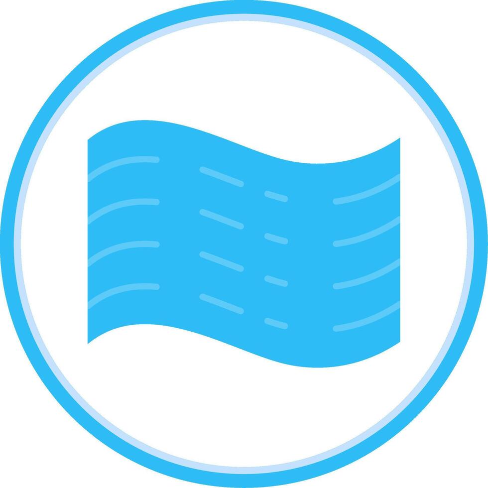 Haze Flat Circle Uni Icon vector
