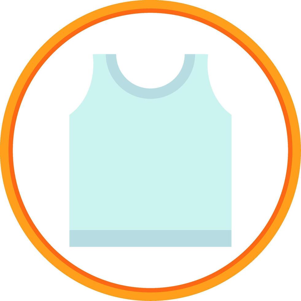 Top Flat Circle Uni Icon vector
