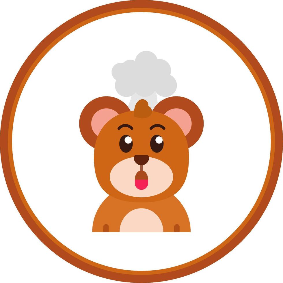 Exploding Flat Circle Uni Icon vector