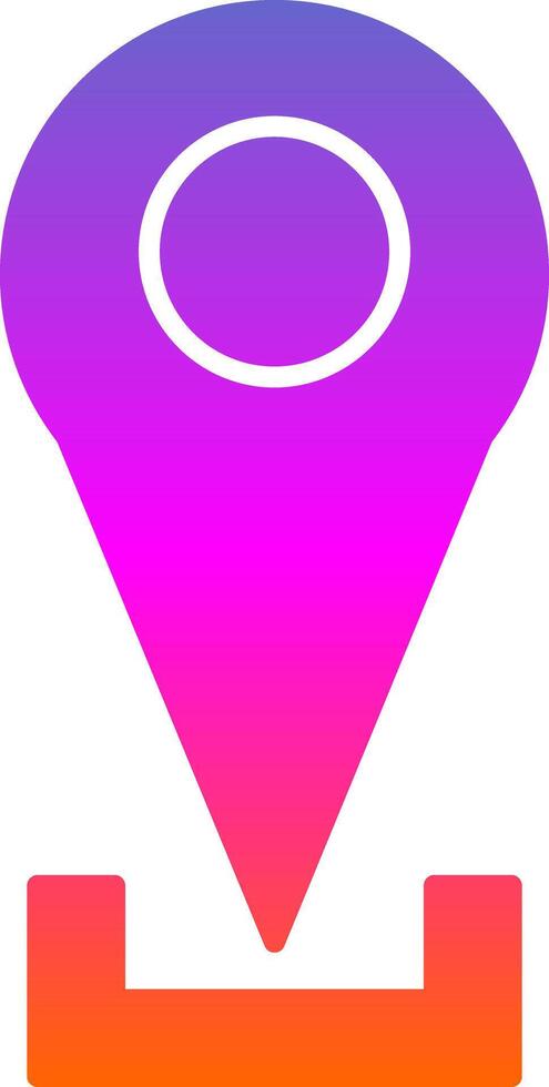 Location Pin Glyph Gradient Icon vector