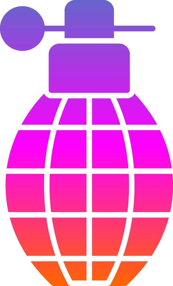 Grenade Glyph Gradient Icon vector