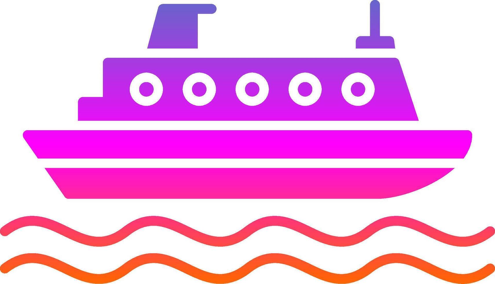 Cruiser Glyph Gradient Icon vector