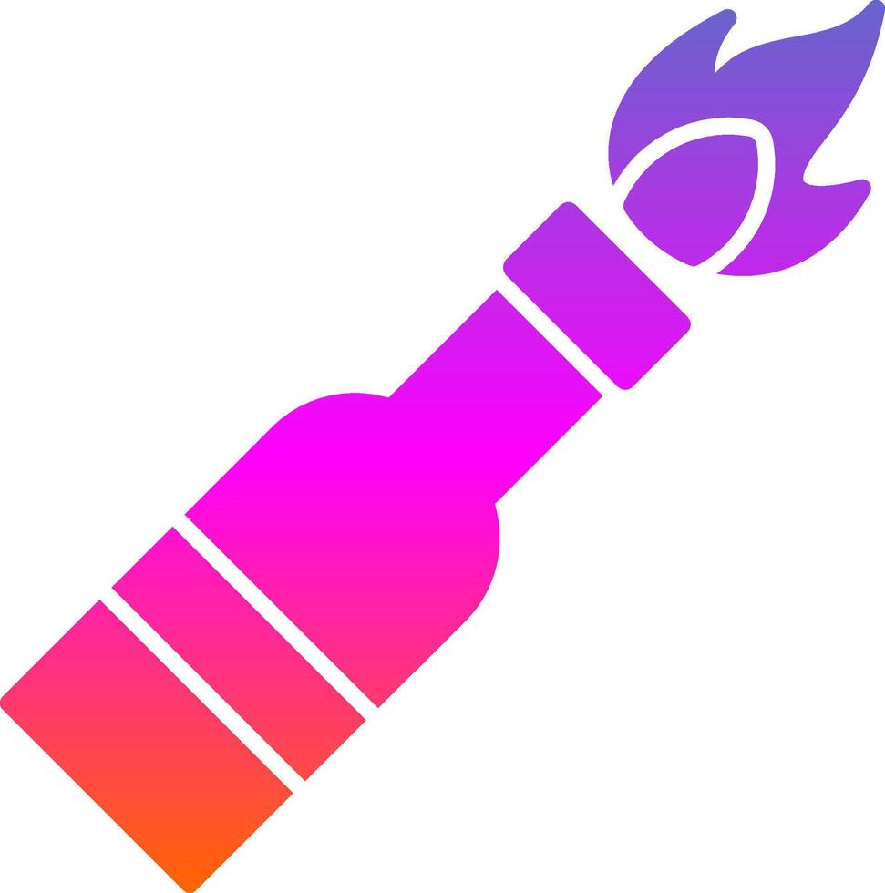 Molotov Glyph Gradient Icon vector