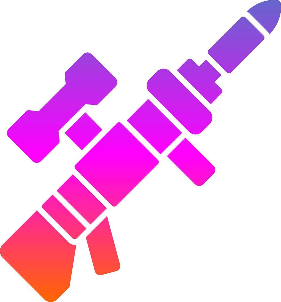 Launcher Glyph Gradient Icon vector