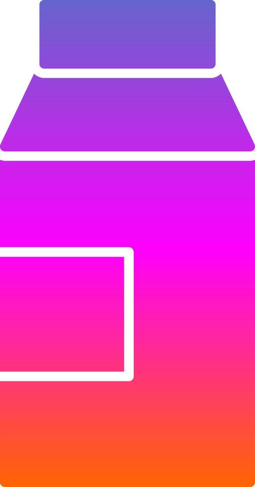 Milk Glyph Gradient Icon vector