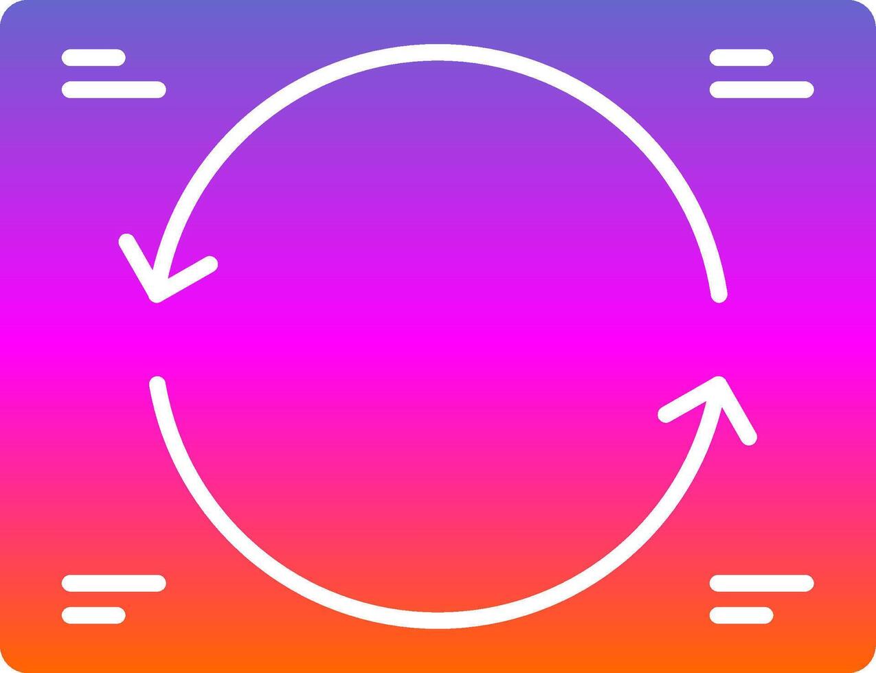 Sync Glyph Gradient Icon vector