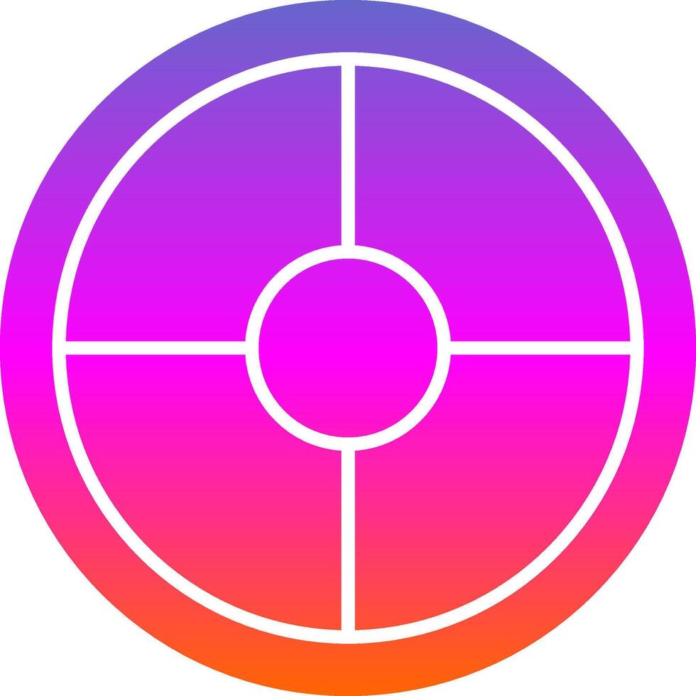 Weight Plates Glyph Gradient Icon vector