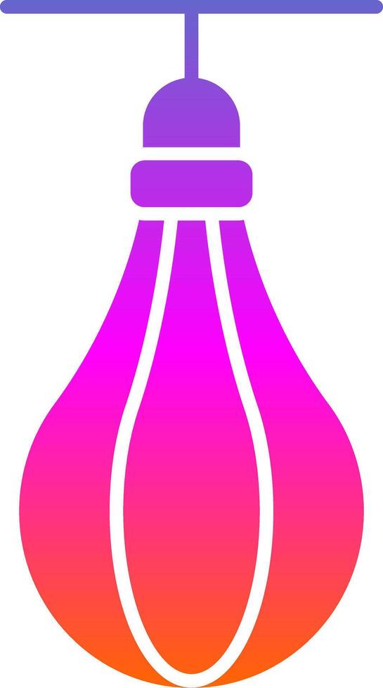 Speed Bag Glyph Gradient Icon vector