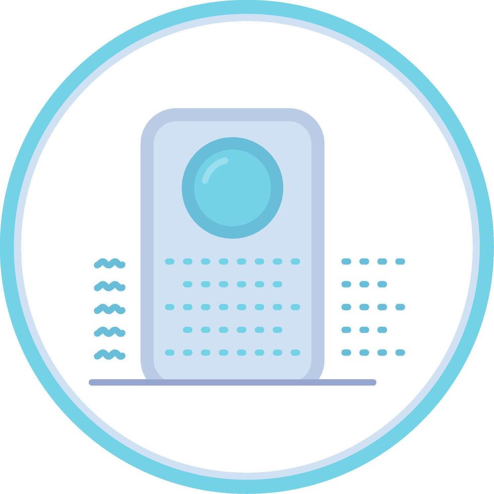 Purifier Flat Circle Uni Icon vector