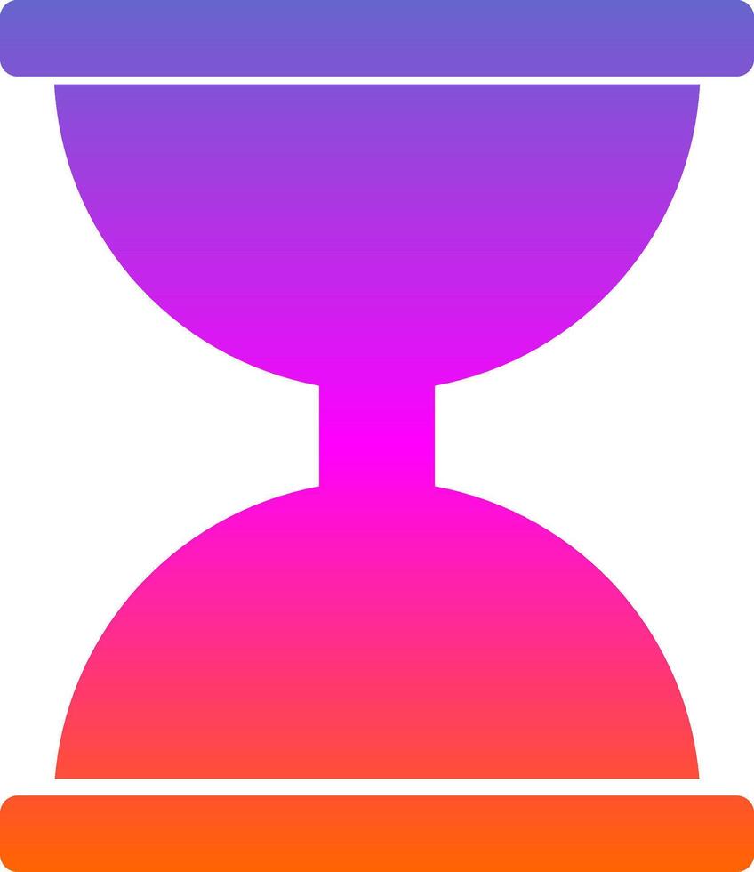 Hourglass Glyph Gradient Icon vector
