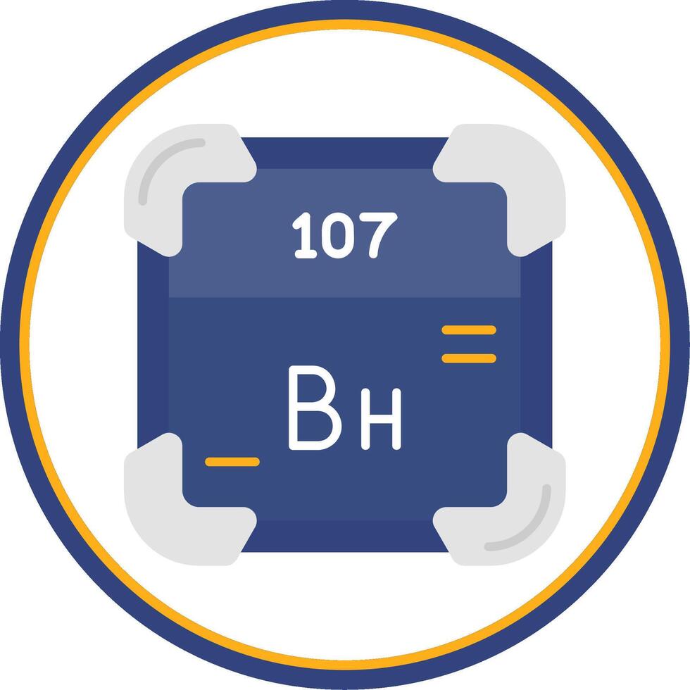 Bohrium Flat Circle Uni Icon vector
