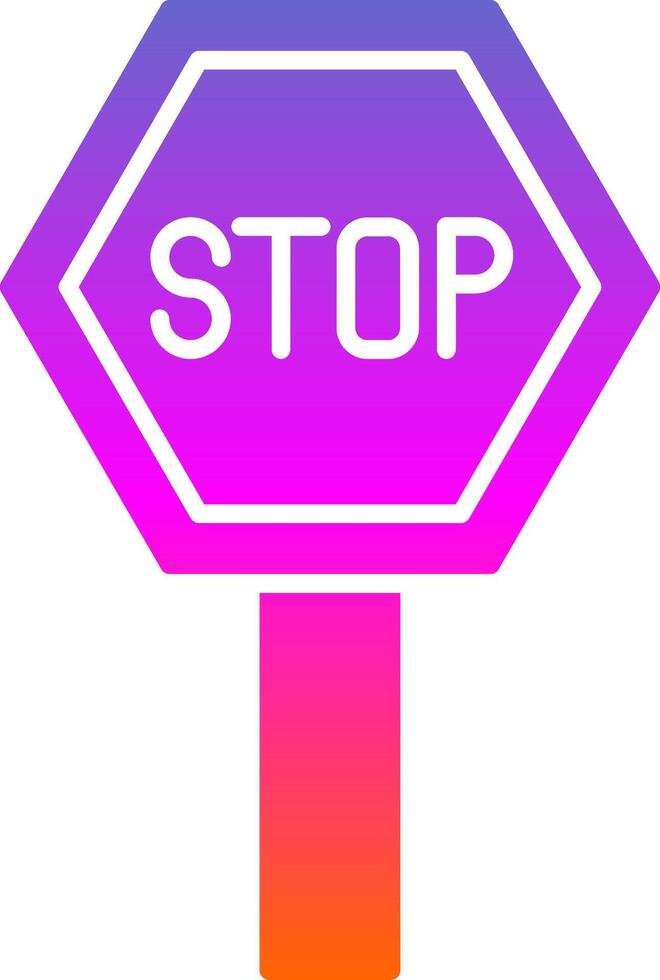 Pit Stop Glyph Gradient Icon vector