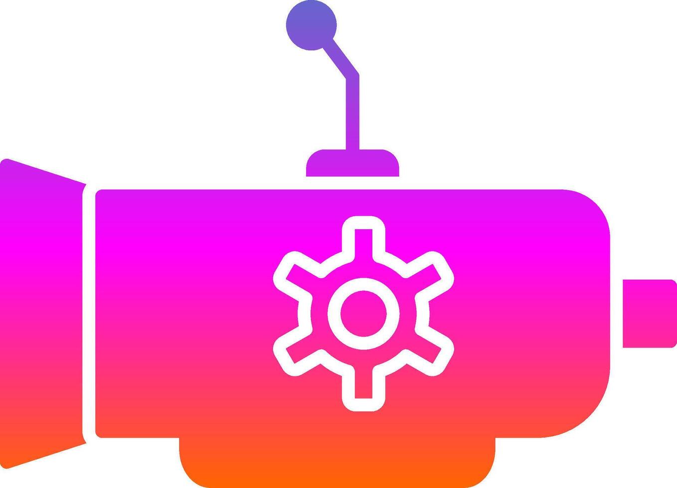 Gearbox Glyph Gradient Icon vector