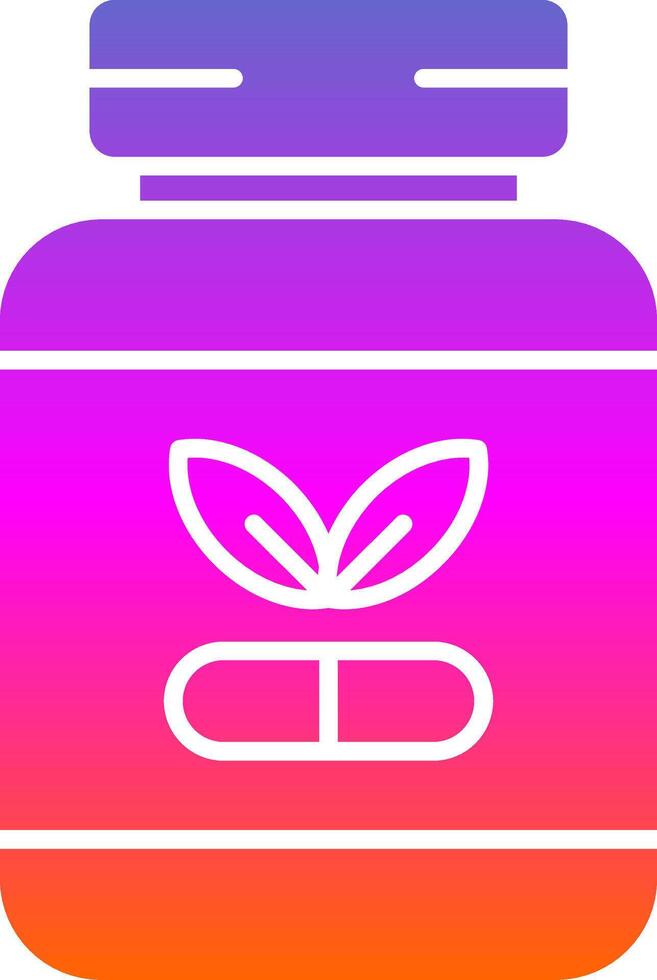Supplements Glyph Gradient Icon vector