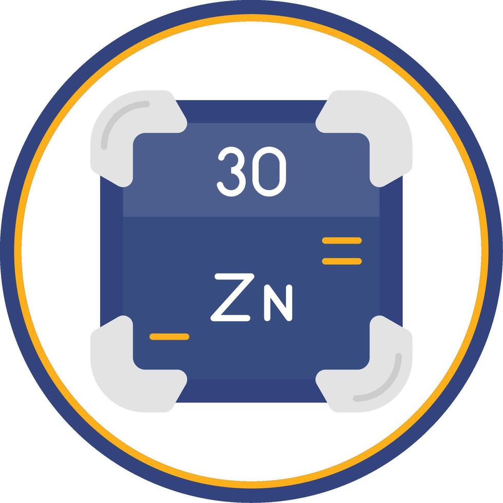 zinc plano circulo uni icono vector