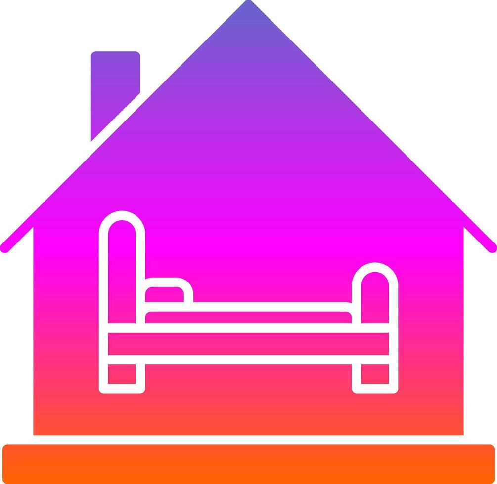 Room Glyph Gradient Icon vector