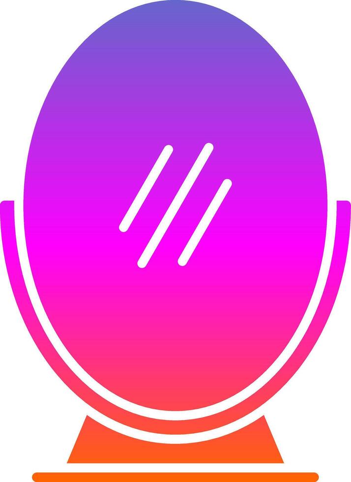 Mirror Glyph Gradient Icon vector