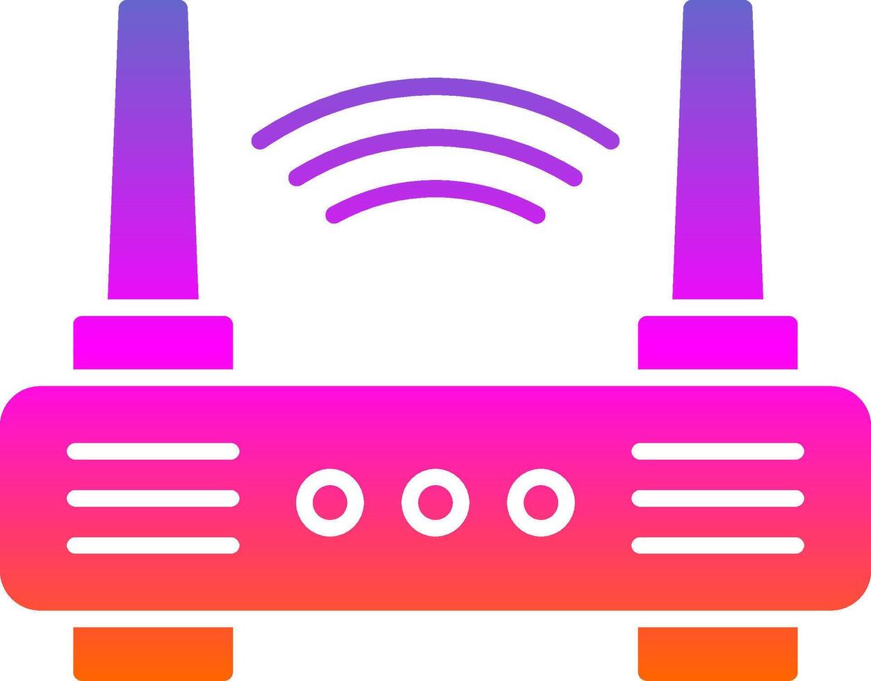 Wifi Router Glyph Gradient Icon vector