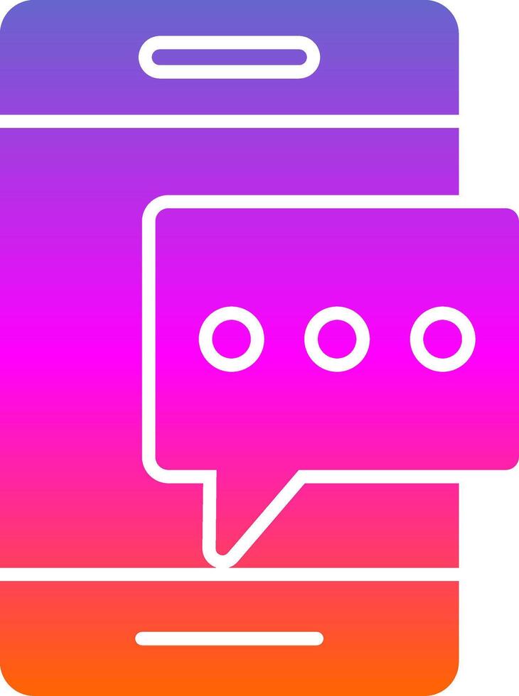 Pop Up Glyph Gradient Icon vector