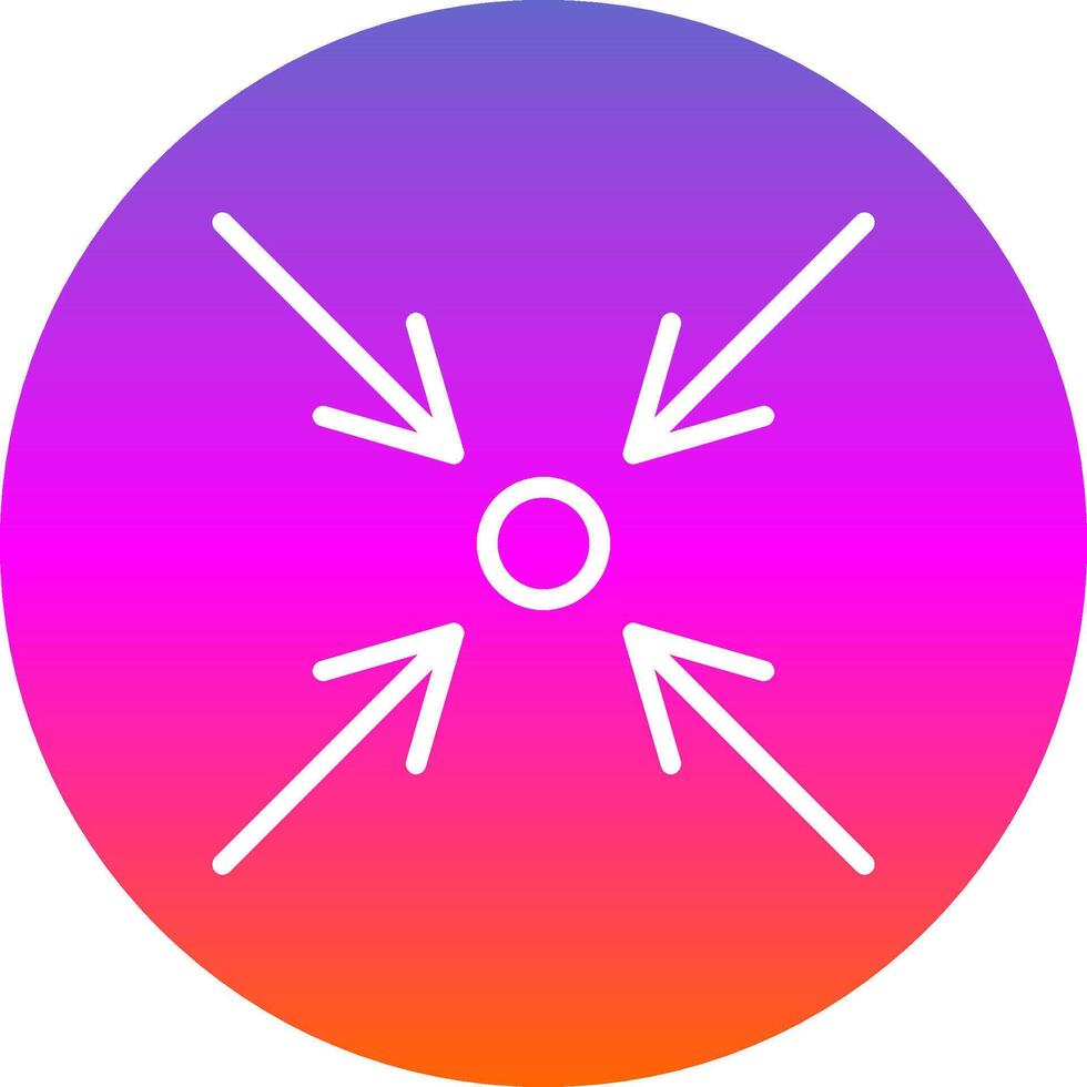 Minimize Glyph Gradient Icon vector