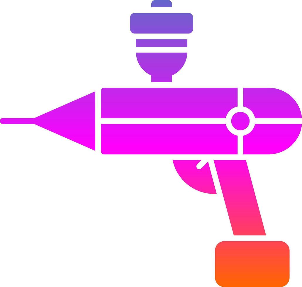 Airbrush Glyph Gradient Icon vector