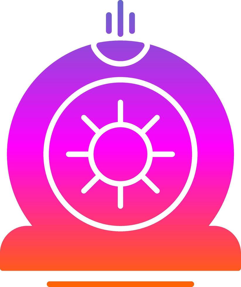 Flat Tire Glyph Gradient Icon vector
