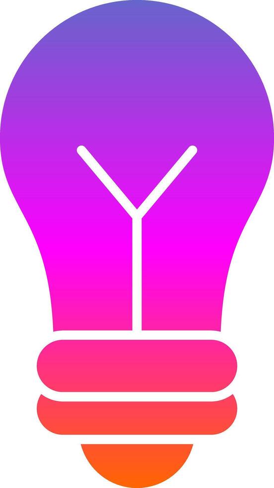 Idea Glyph Gradient Icon vector