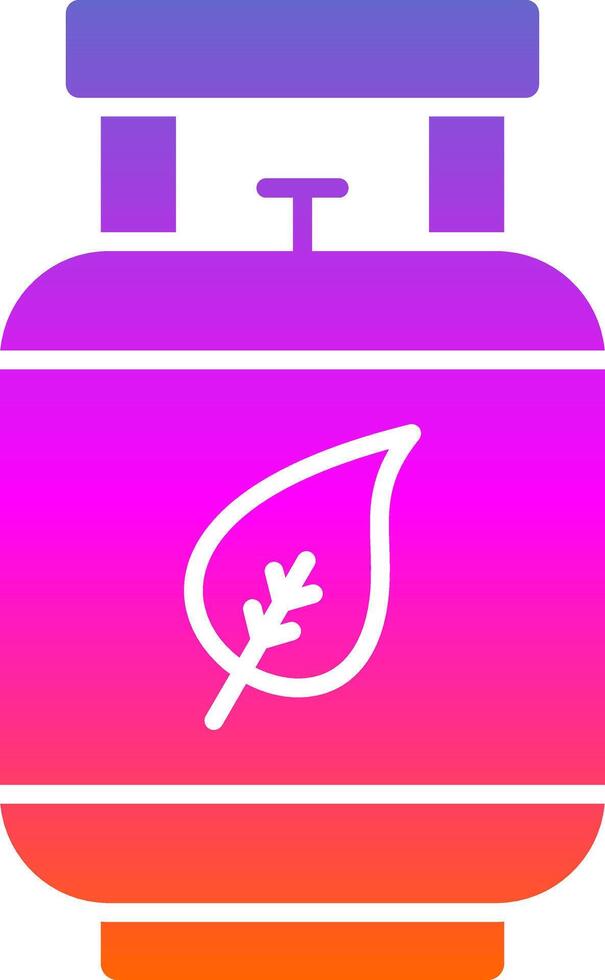 Eco Gas Glyph Gradient Icon vector