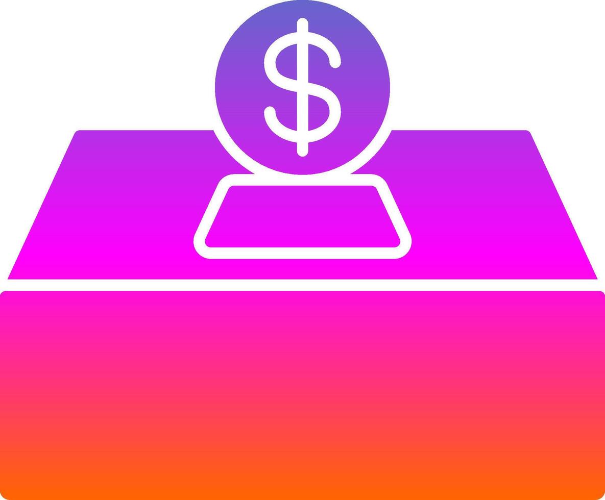 Alms Glyph Gradient Icon vector