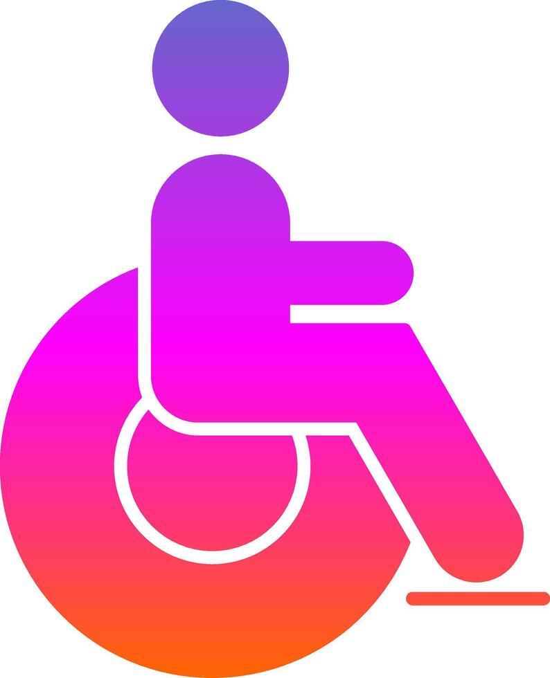Disabled Glyph Gradient Icon vector