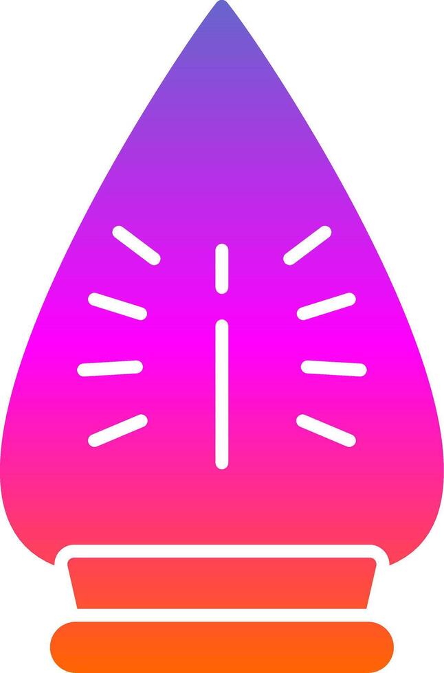 Iron Glyph Gradient Icon vector