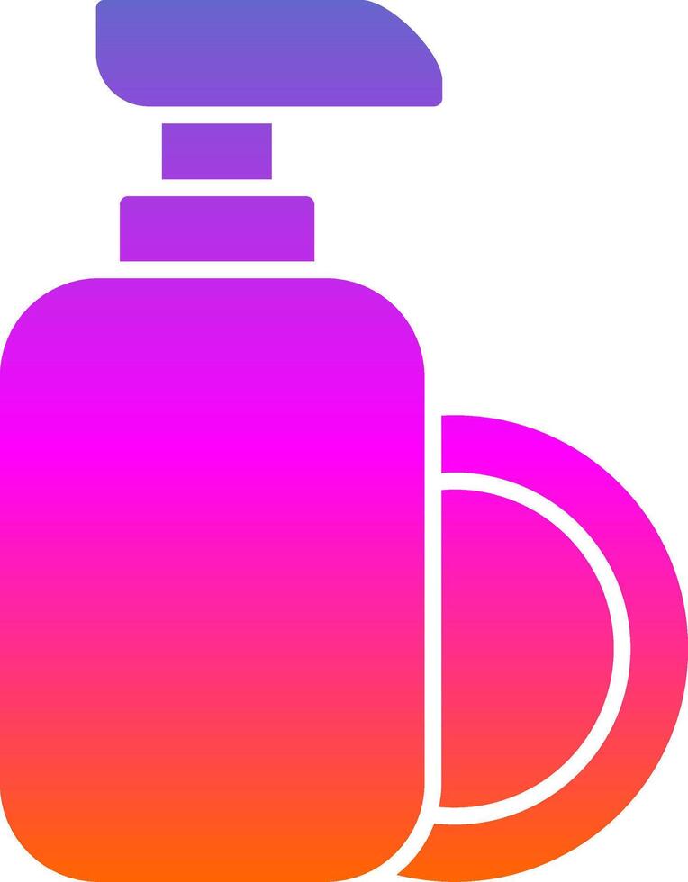 Dish Soap Glyph Gradient Icon vector