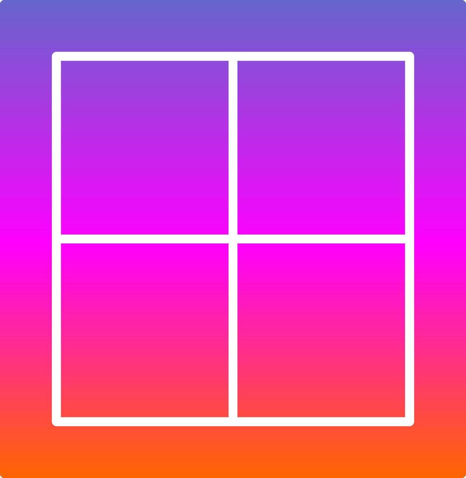 Window Glyph Gradient Icon vector