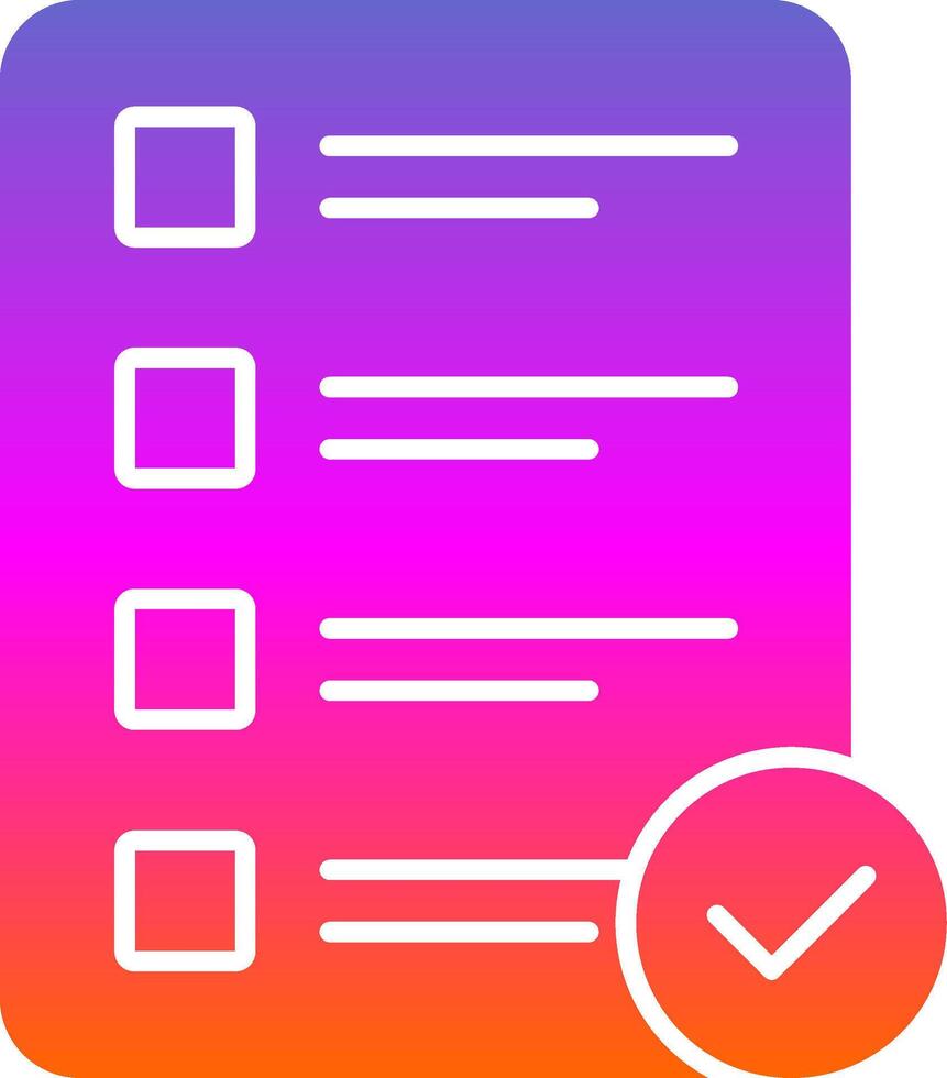 Priority Glyph Gradient Icon vector