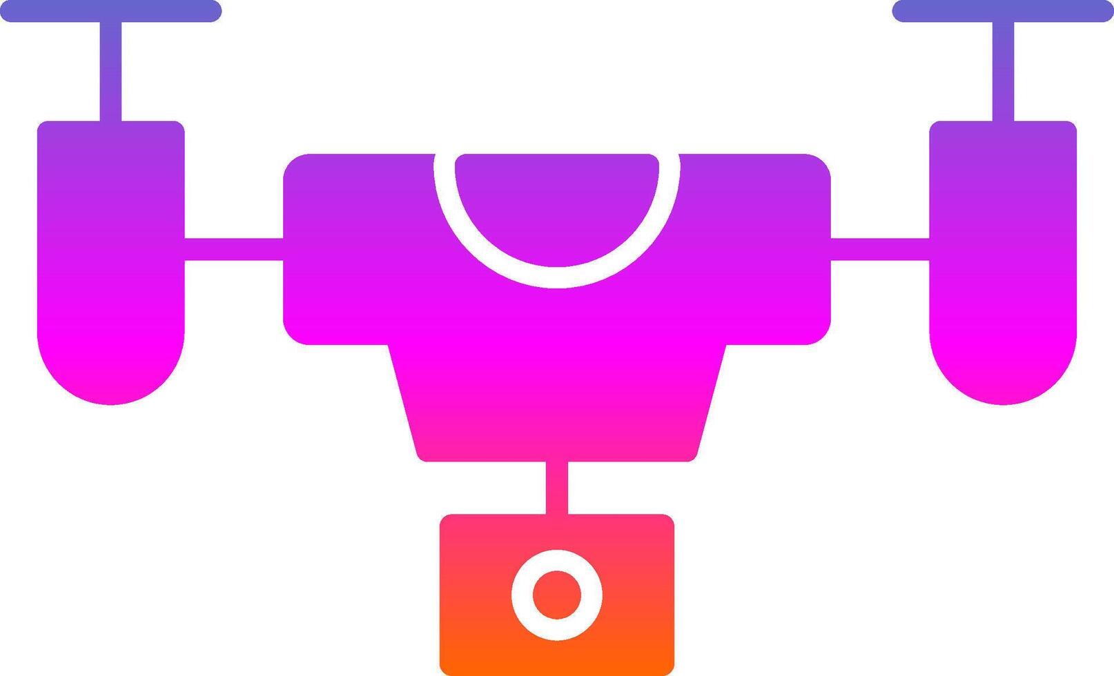 Drone Glyph Gradient Icon vector