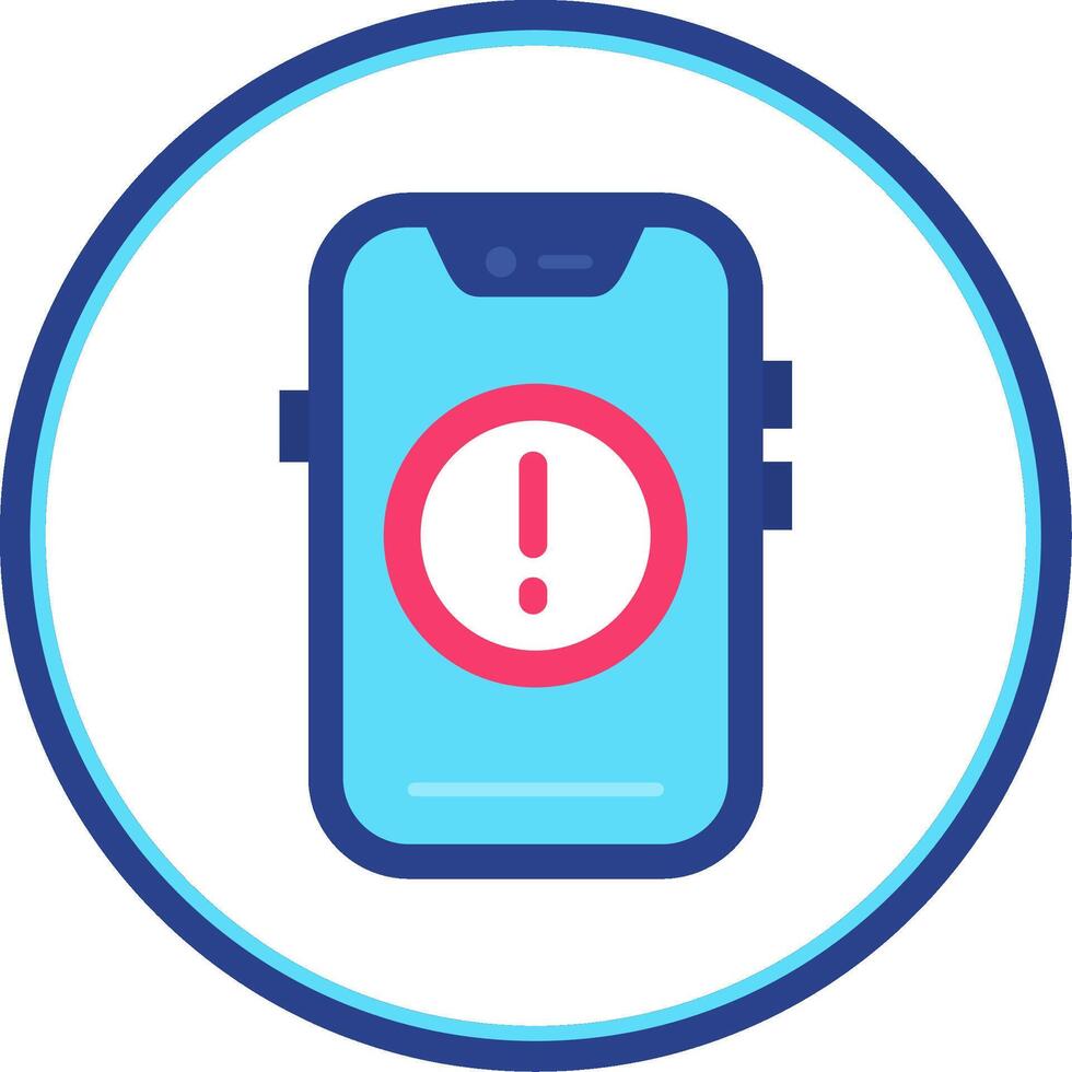 Error Flat Circle Uni Icon vector