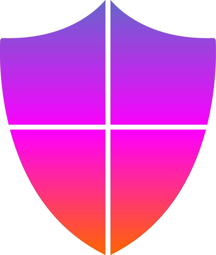 Prevention Glyph Gradient Icon vector