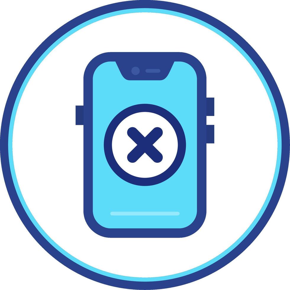 Cancel Flat Circle Uni Icon vector